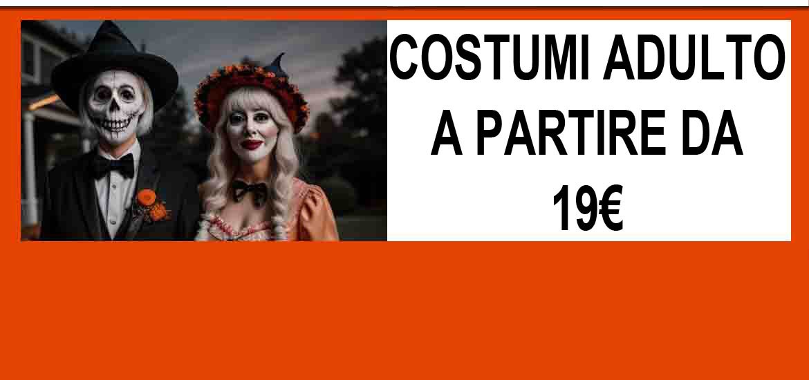 La piu' incredibile selezione di vestiti per Halloween per uomo e donna